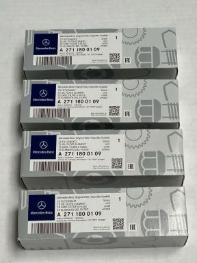 4 x Mercedes Benz Genuine W203 C-Class Engine Oil Filter Kit C230 NEW 2711800109