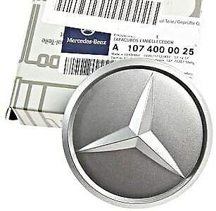 Mercedes-Benz Genuine Silver  Wheel Center Hub Cap For Alloy Wheel NEW OEM