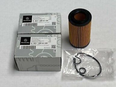 2x Mercedes-Benz Genuine  E GLE GLK ML SPRINTER -Class Engine Oil Filter Kit NEW