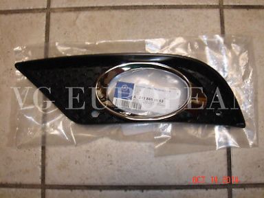 Mercedes W211 E-Class Genuine AMG Front Bumper Cover Left Mesh Grille NEW 07-09