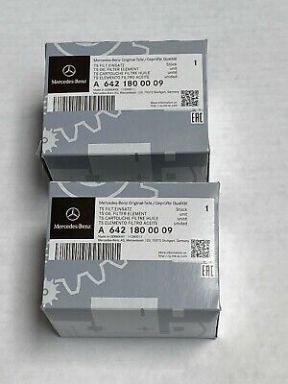 2 x Mercedes-Benz Genuine Sprinter E ML GL-Class Engine Oil Filter Kit NEW