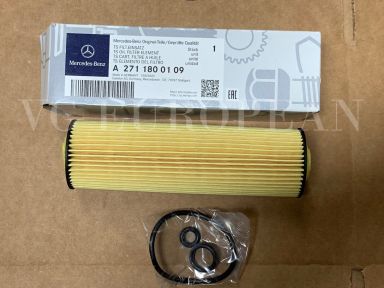 Mercedes Benz Genuine W203 C-Class Engine Oil Filter Kit C230 NEW 2711800109